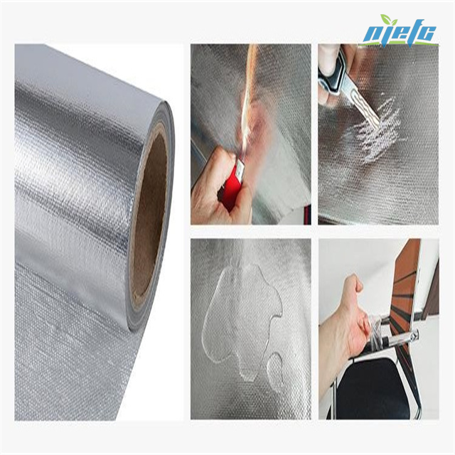Aluminum foil laminated with fiberglass cloth for insulation